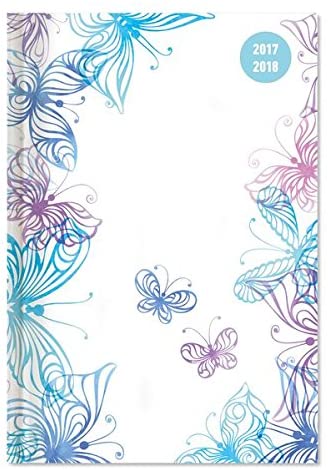 Diary School collegetimer "Butterfly 2017/2018 - Weekly - 224 Pages - 10 x 15 cm