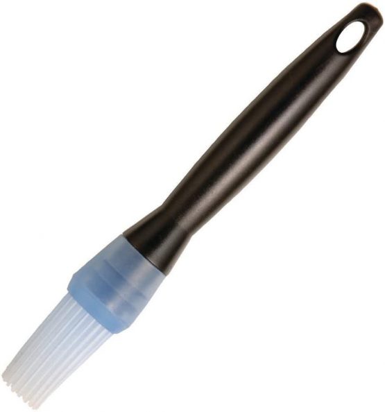 KitchenCraft KCSP2 Silicone Pastry Brush, Black / Blue, 17 cm