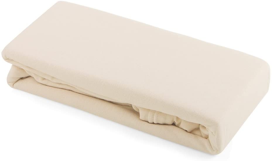 Cot Cotton Fitted Sheet (Pack of 2, Cream) - 6230CR