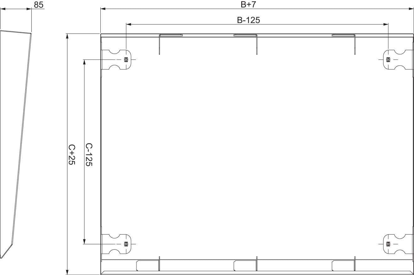 Schneider NSYSC1240 Canopy, 1200X400, White