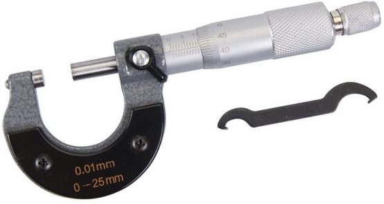 Silverline 282378 External Micrometer 25 mm