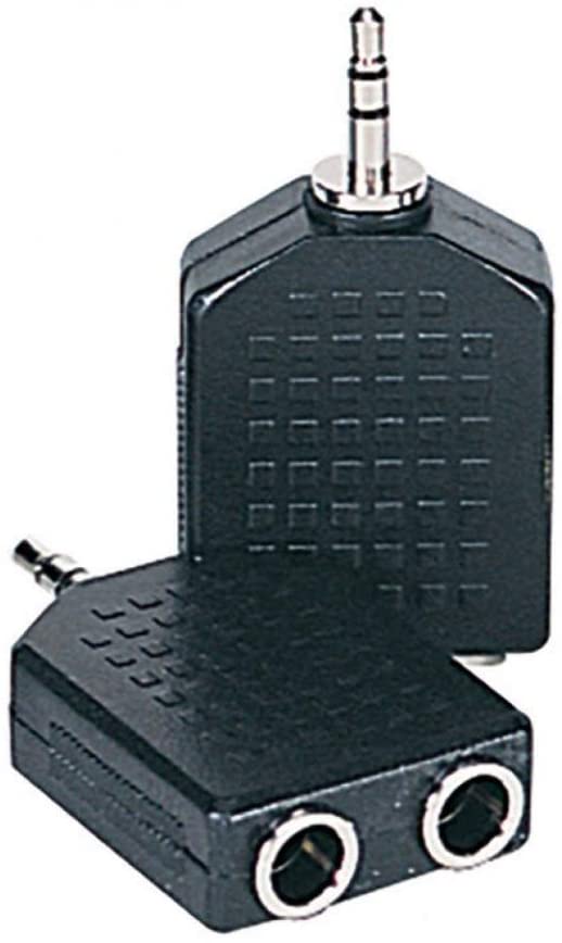 Kinsman LP12 6. 3 mm Dual Stereo Jack with 3. 5 mm Plug, black