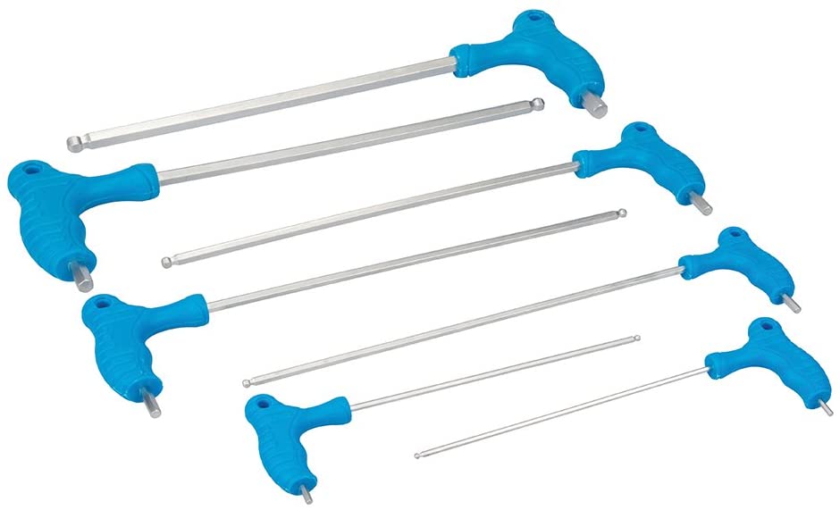 Silverline Hex Key Long Length Set 7pce 2.5 - 10mm (380799), Blue