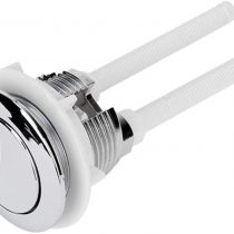 Rosenice 114mm Silver Dual Flush Toilet Water Tank Push Buttons Rods