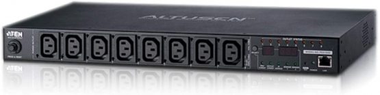 15A/10A 8-Outlet 1U Metered & Switched eco power PDU PE6108G ATEN, Remote power outlet control, Real-time monitoring, Proactive Overload Protection (POP), UK, 1 KVM Market Leader
