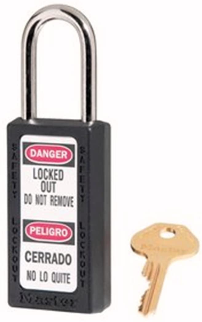 Masterlock 411BLK Zenex Padlock, Black