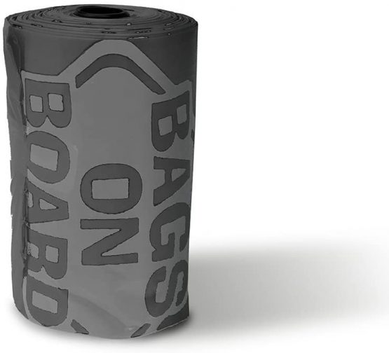 Bags on Board Dog Poop Pick-Up Bone Dispenser and Refill Bags, Black - Image 4