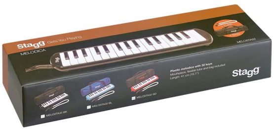 Stagg MELOSTA32RD 32 Note Melodica with Case - Red - Image 4