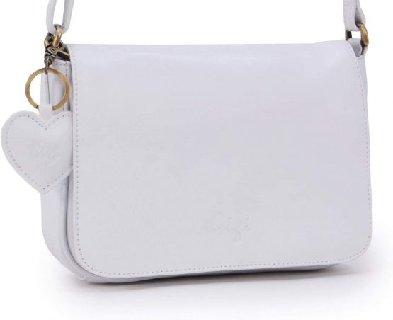 GIGI - Women's Leather Flap Over Cross Body Handbag - Organiser Shoulder Bag with Long Adjustable Strap - OTHELLO 14578 - Image 4