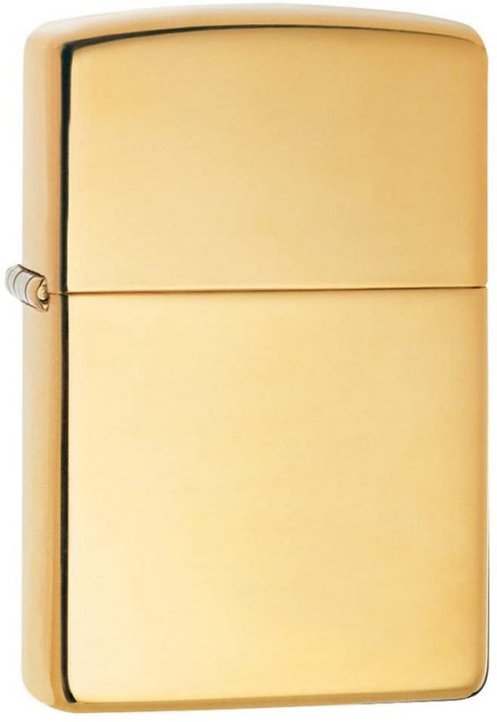 Zippo Windproof Lighter| Metal Long Lasting Zippo Lighter | Best with Zippo Lighter Fluid| Refillable Lighter| Perfect for Cigarettes Cigars Candles | Pocket Lighter Fire Starter | Polished Brass 254