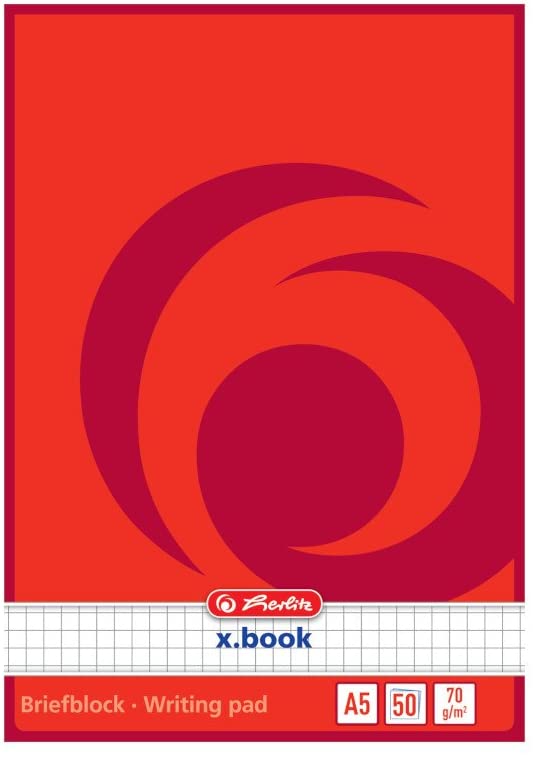 Herlitz A5 Writing Pads, mehrfarbig