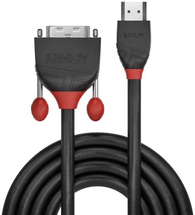 LINDY 3 m HDMI to DVI Cable - Black, 3 Meters - Image 2