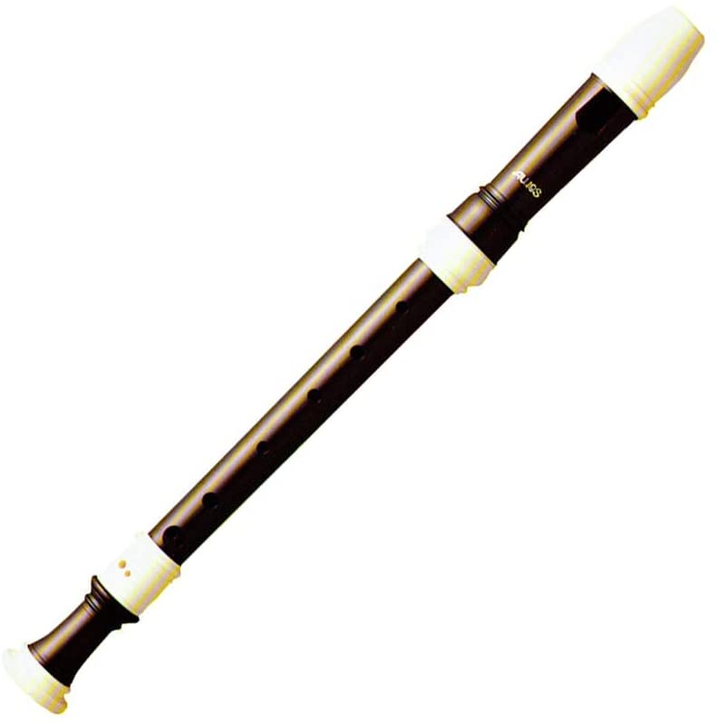 Aulos F-Alt Recorder Bel Canto 309A, flute (baroque fingering, complete with bag, wiper, grease box and fingering chart