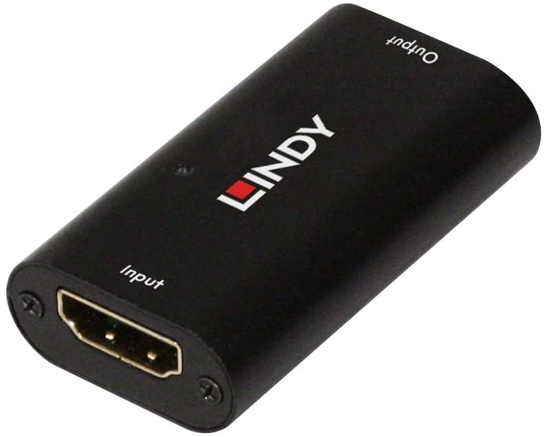 LINDY 40 m HDMI 2.0 18G Repeater - Black, Standard