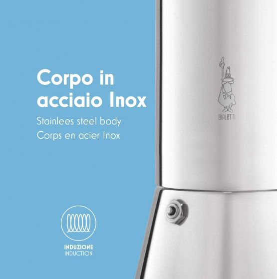 Bialetti Venus Induction 'R' Stovetop Coffee Maker (4 Cup) - Image 4