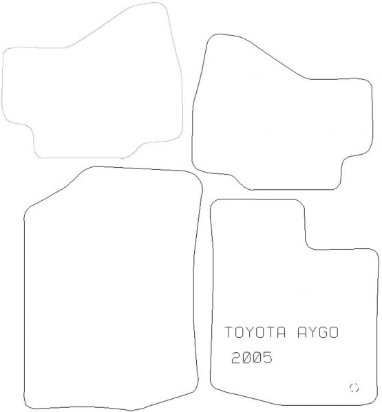 Sakura SS4652 Carpet Floor Mat, Black Trim - Image 2