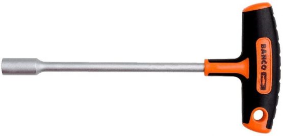 Bahco 902T-080-175 BH902T-080-175 Nut Driver with T-Handle, Black/Silver/Orange, 8/175 mm