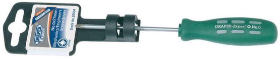 Draper 55504 Expert Number 0 PZ Type Mechanics Screwdriver, 75mm
