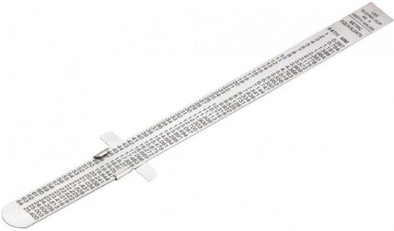 Bahco 1179-FLX IR1179-FLX Flexible Stainless Steel Ruler, Multi-Colour