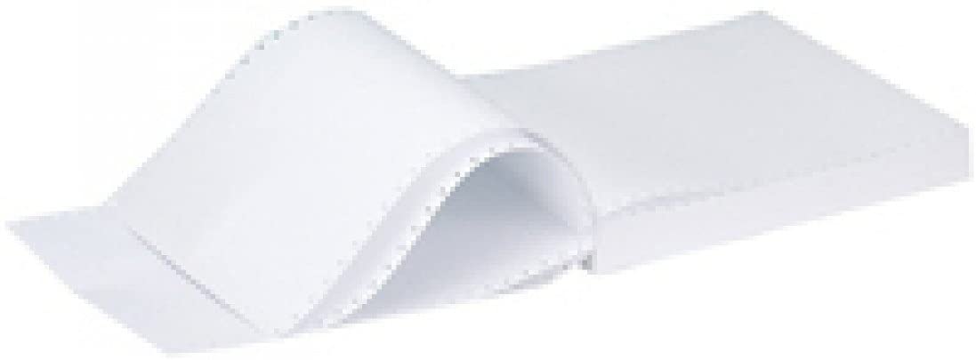 Q-Connect 11 Inches X241mm 3-Part NCR Plain Listing Paper (Pack of 700), Clear,White, 11 x 241mm