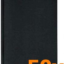 Elba 23462BL Extra Thick 320 g/sq. m Manila Cardboard for 200 DIN A4 Pages Set of 50 Blue File with Two Clips Black