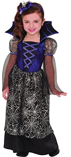 amscan 997053 Miss Spider Vampire Princess Costume Age 8-10 Years-1 PC,  Non-Solid Colour  BigaMart