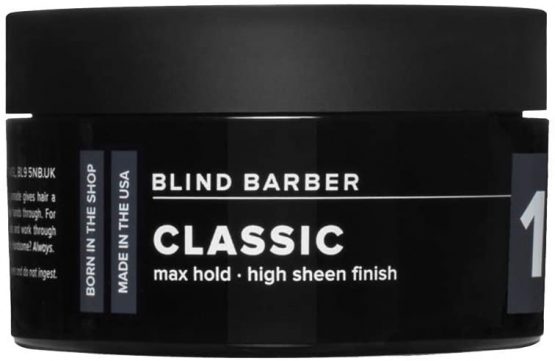 Blind Barber 101 Classic Pomade: Professional Hair Styling Product Max-Hold High-Sheen Finish (70g) BB5113