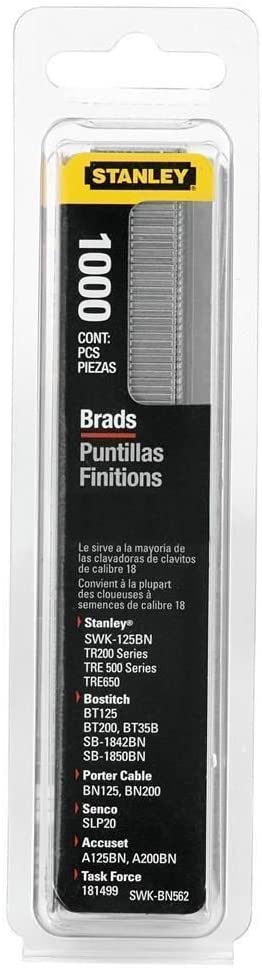 Stanley Stanley 1-SWK-BN0625T Nails 15 mm 1000 Pieces, Yellow