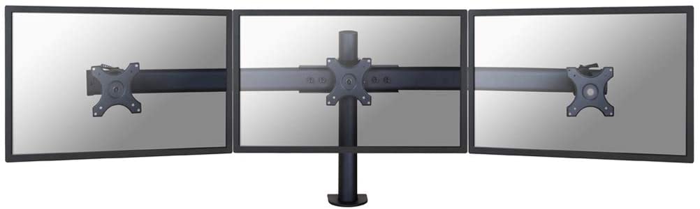 Newstar FPMA-D700D3 Tilt/Turn/Rotate Triple Desk Mount (clamp) for three 10-27" Monitor Screens, Height Adjustable - Black - Image 4