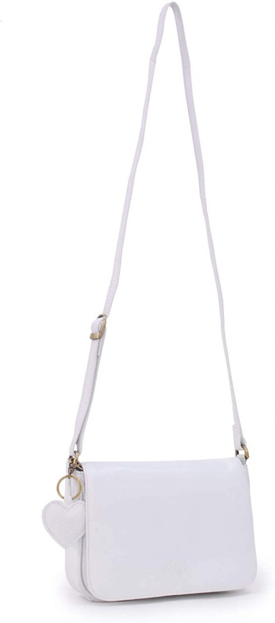 GIGI - Women's Leather Flap Over Cross Body Handbag - Organiser Shoulder Bag with Long Adjustable Strap - OTHELLO 14578 - Image 3
