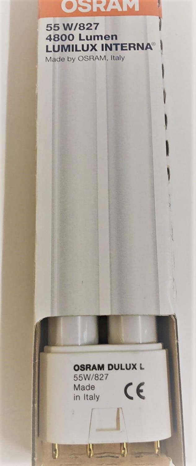 Osram 2G11 55 Watt Compact Fluorescent Light Dulux Lamp, White - Image 3