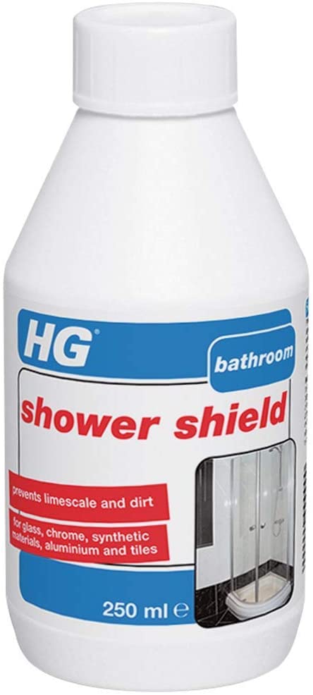 HG Shower Screen Protector, Limescale Remover & Bath Screen Protector, Shower Screen Cleaner & Glass Cleaner