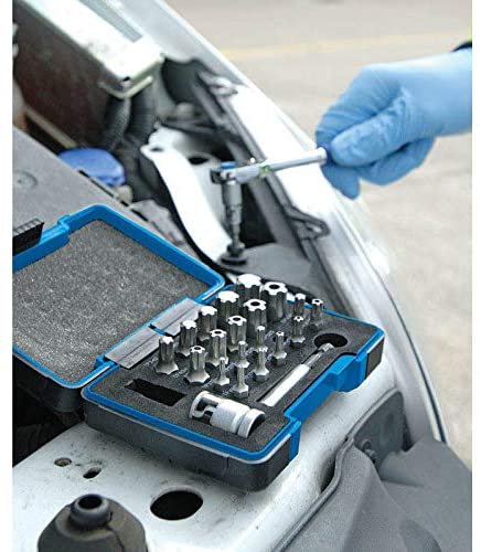 Draper TXP23/KIT 1/4/3/8-Inch Square Drive TX-Star Plus Bit Set, Blue, 1/4"-3/8" - Image 2
