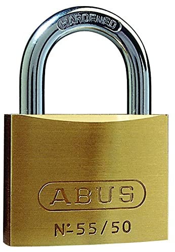 ABUS Padlock Brass 55/50, Robust, Weatherproof Lock with Automatic Locking and Hardened Steel Shackle - Image 4