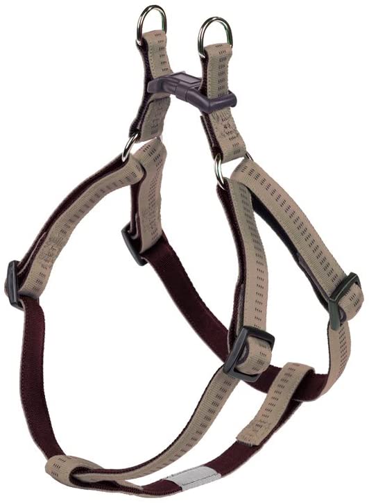 Nobby Soft Grip Dog Harness, 40-56 cm/15 mm, Beige/Chocolate, Beige-Chocolate, Länge 40-56 cm; Breite 15 mm