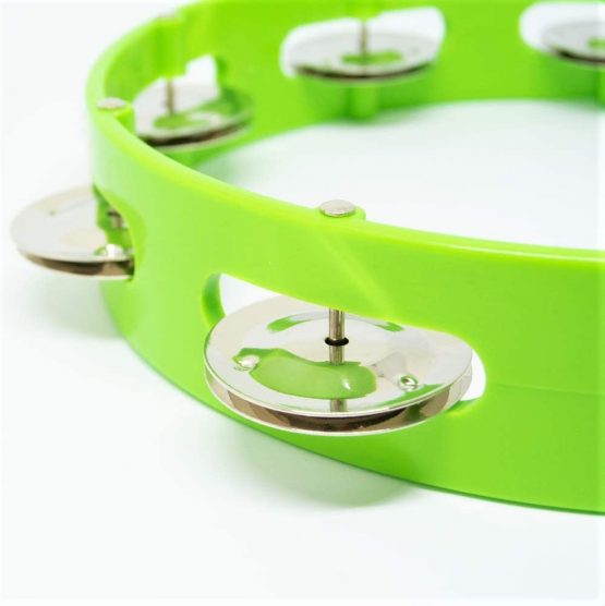 NINO Percussion Compact ABS Tambourine 8" - Grass-Green (NINO49GG) - Image 2