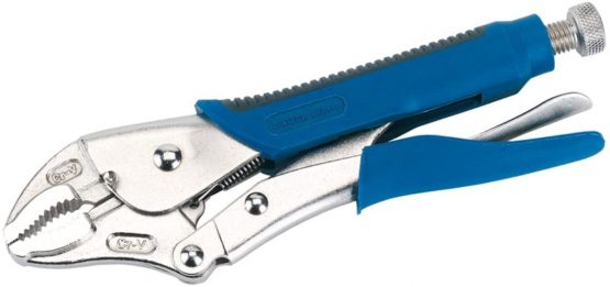 Draper 89124 250mm Curved Jaw Soft Grip Pliers