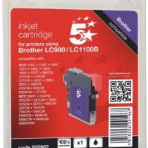 5 Star Inkjet Cartridge Page Life 450pp Black [for Brother LC1100BK] Ref 111B110001