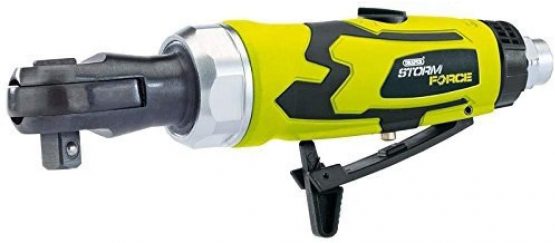 Draper 65019, Storm Force Stubby Air Ratchet (3/8" Square Drive), Blue