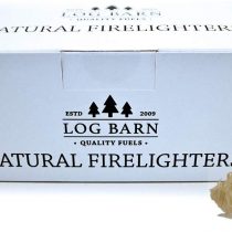Natural Eco Wood Firelighters - Wood Wool Flame Fire Starters Great for Lighting Fires in Stoves, BBQ's, Pizza Ovens & Smokers, Safe Charcoal Starter for Lighting A Charcoal Barbecue (40pc)
