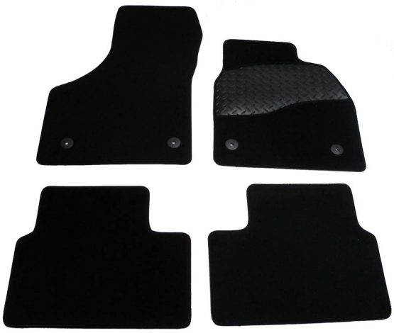 Sakura WW0225 Carpet Floor Mat, Black Trim