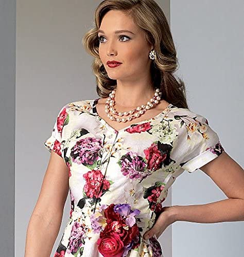 Vogue Patterns 9106, Misses Dress and Belt, Multi-Colour, Size E5 (14-16-18-20-22) - Image 4