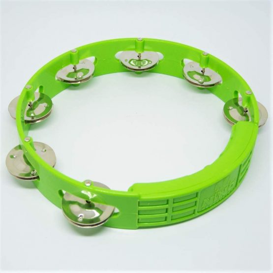NINO Percussion Compact ABS Tambourine 8" - Grass-Green (NINO49GG) - Image 4