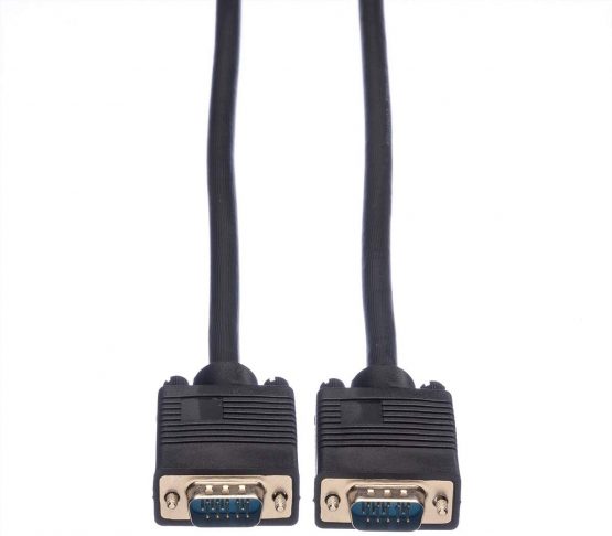 ROLINE VGA cable | Monitor cable with HD D-Sub connector For connection of laptop • Graphics card • Beamer l Black 2m - Image 2