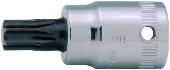 Bahco 6709TORX-T10 BH6709TORX-T10 Square Drive Socket Drivers 1/4" T10x36mm, Multi-Colour