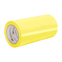 TapeCase 1350F-1 8" x 72yd-Yellow Polyester Film 3M Flame-Retardant Tape 1350F-1, 266 degrees F Performance Temperature, 0.0025" Thickness, 72 yd. Length, 8" Width