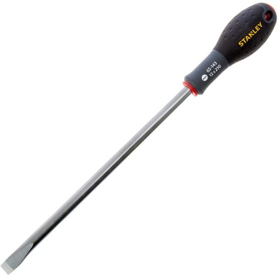 Stanley Fat Max Screwdriver Flared 12X250Mm-Black And Red