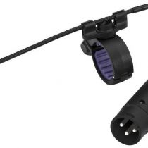 JTS CX-500F Miniature Electret Instrument Microphone, Microphone for Flute Pickup, Instrument Amplifier with Adhesive Fixing System and Storage Box, Black