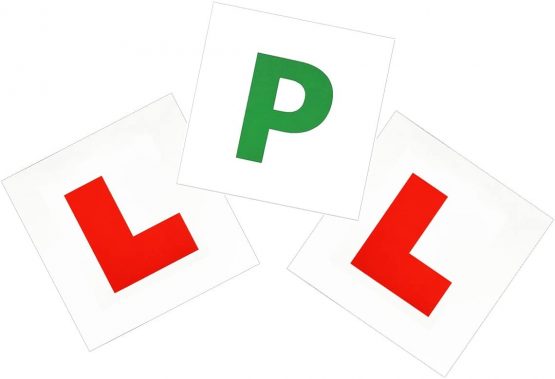 GoFriend 2 Pack Extra Strong Fully Magnetic L Plates Stickers and 1 Pack Fully Magnetic P Plate Learner Sticker for New Drivers, Perfect for Driving Security