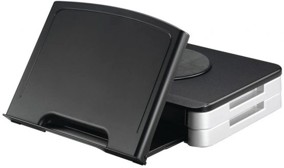 Q-Connect KF10700 Stand/Copyholder for Monitor - Black